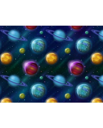 Cosmic Collection Cotton Print, Outer Worlds