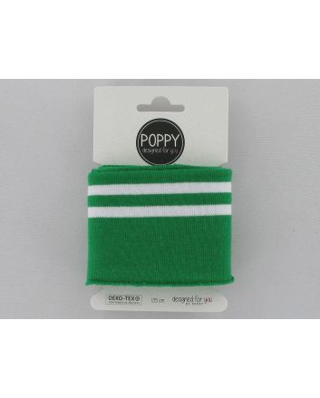 Cotton Cuffing 1.35m Packs, Double Stripe, Green