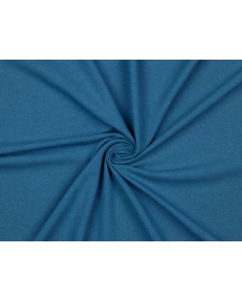 Cotton Linen Blend Jersey, Cobalt