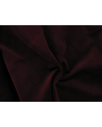 Cotton Pile Velvet, 310 g/m², Deep Claret