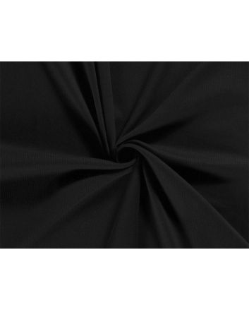 Cotton Rib Jersey, Black