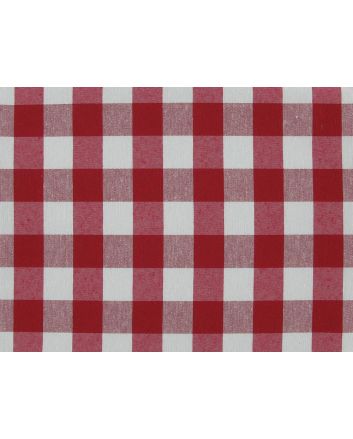 Cotton Rich Panama 1 Inch Christmas Gingham, Red