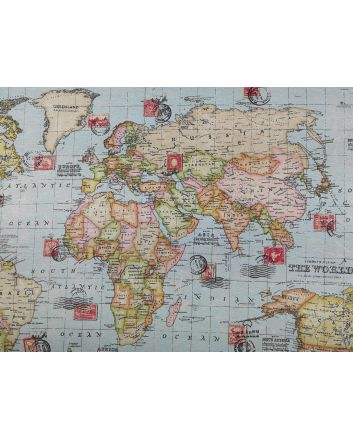 Cotton Rich Panama Canvas, Atlas, Blue