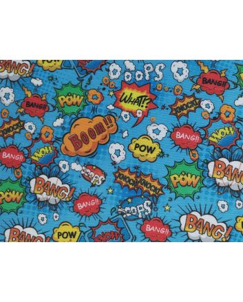 Cotton Rich Panama Canvas, Boom Pow Bang