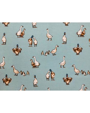 Cotton Rich Panama Canvas, Shabby Ducks, Duck Egg