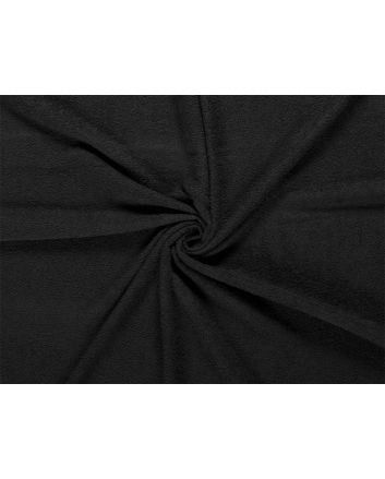 Cotton Rich Towelling, Black