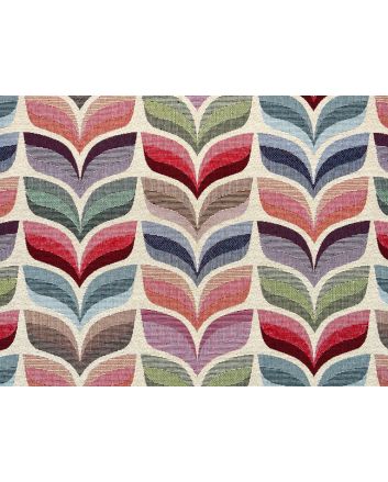Cotton Rich Woven Tapestry, Chevron Petal