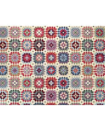 Cotton Rich Woven Tapestry, Crochet