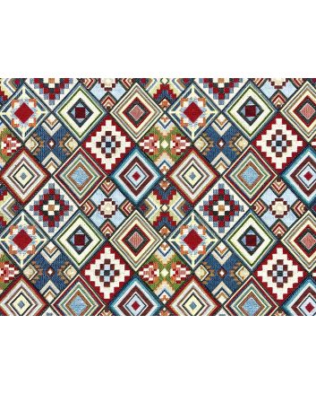 Cotton Rich Woven Tapestry, Little Aztec