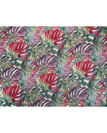 Cotton Rich Woven Tapestry, Monstera