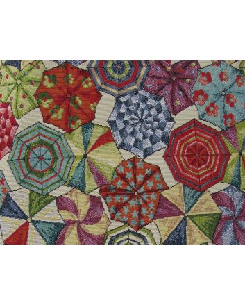 Cotton Rich Woven Tapestry, Umbrellas