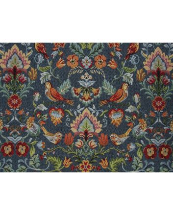 Cotton Rich Woven Tapestry, William, Blue