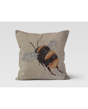 Cotton Rich Woven Tapestry Panel, Bumble Bee