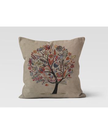 Cotton Rich Woven Tapestry Panel, Decadent Tree