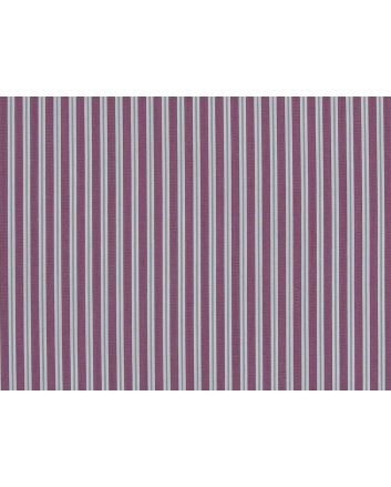 Cotton Shirting, Wine and Gold Stripe