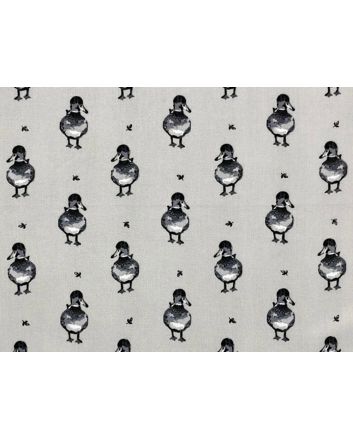 Country Duck Cotton Print, Grey