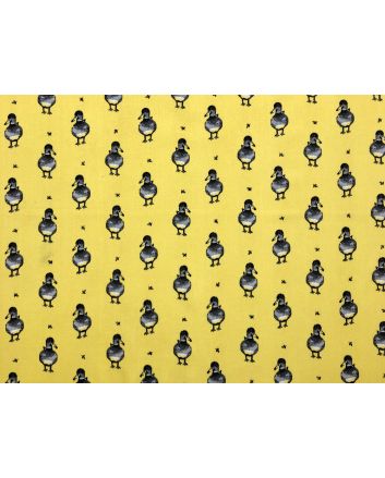 Country Duck Cotton Print, Yellow