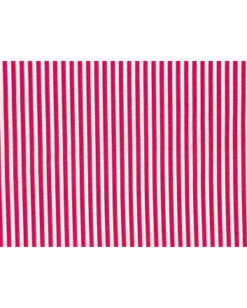 Craft Collection Cotton Print, Candy Stripe, Cerise