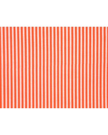 Craft Collection Cotton Print, Candy Stripe, Orange
