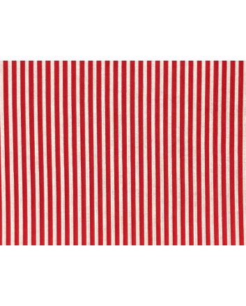 Craft Collection Cotton Print, Candy Stripe, Red