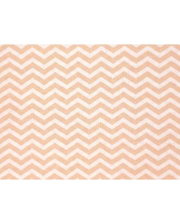 Craft Collection Cotton Print, Chevron, Beige