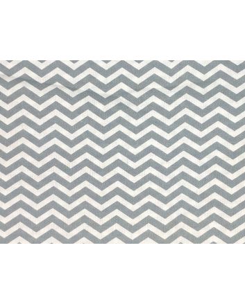 Craft Collection Cotton Print, Chevron, Dark Grey