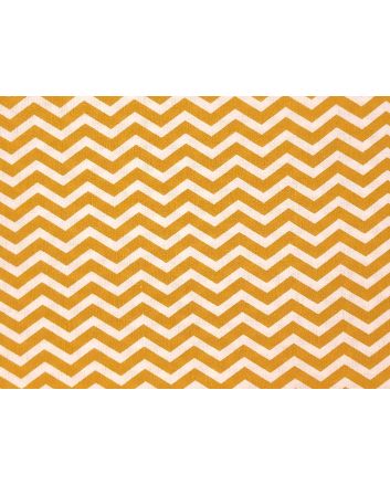 Craft Collection Cotton Print, Chevron, Mustard