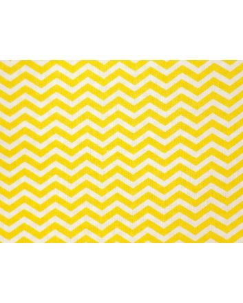 Craft Collection Cotton Print, Chevron, Yellow