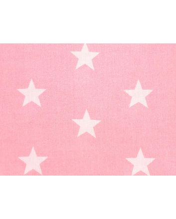 Craft Collection Cotton Print, Large Star, Candy Pink