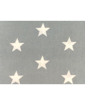 Craft Collection Cotton Print, Large Star, Dark Grey