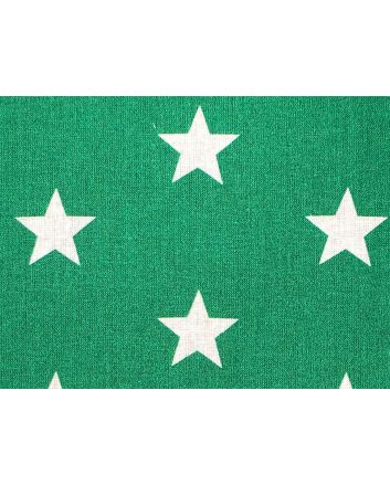 Craft Collection Cotton Print, Large Star, Emerald