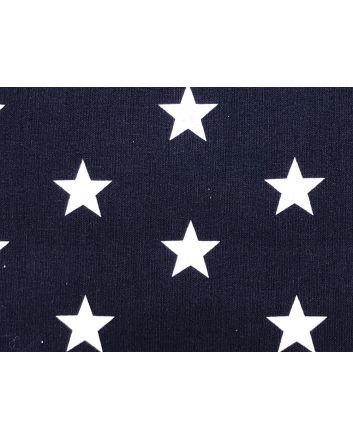 Craft Collection Cotton Print, Large Star, Navy