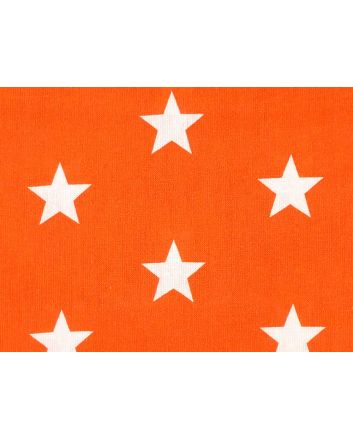 Craft Collection Cotton Print, Large Star, Orange