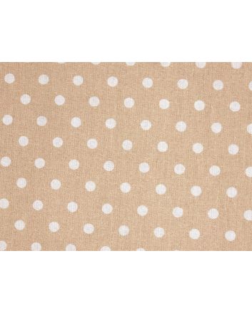 Craft Collection Cotton Print, Pea Spot, Beige