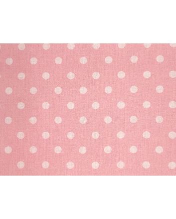 Craft Collection Cotton Print, Pea Spot, Candy Pink