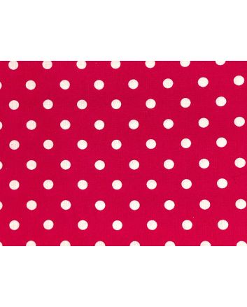 Craft Collection Cotton Print, Pea Spot, Cerise