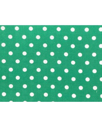 Craft Collection Cotton Print, Pea Spot, Emerald