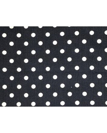 Craft Collection Cotton Print, Pea Spot, Navy
