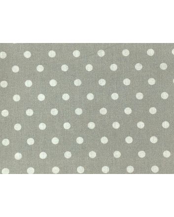 Craft Collection Cotton Print, Pea Spot, Silver