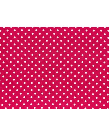 Craft Collection Cotton Print, Small Spot, Cerise
