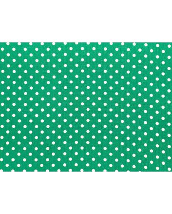 Craft Collection Cotton Print, Small Spot, Emerald