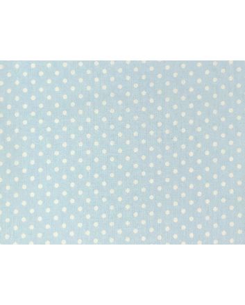 Craft Collection Cotton Print, Small Spot, Light Blue