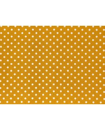 Craft Collection Cotton Print, Small Spot, Mustard