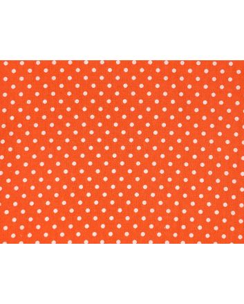Craft Collection Cotton Print, Small Spot, Orange