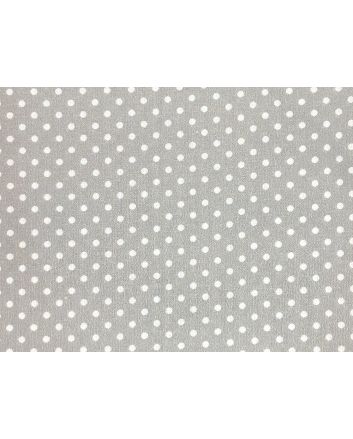 Craft Collection Cotton Print, Small Spot, Silver