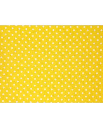 Craft Collection Cotton Print, Small Spot, Yellow
