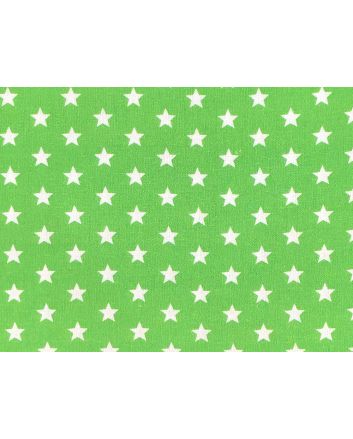 Craft Collection Cotton Print, Small White Star, Apple