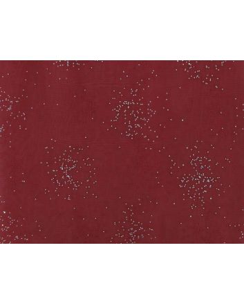 Crystal Starburst Organza, Red