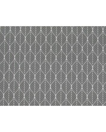 Dainty Leaves Cotton Rich Panama, Grey