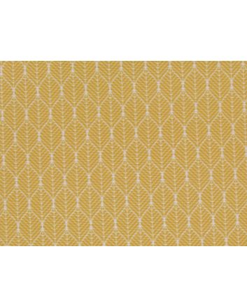 Dainty Leaves Cotton Rich Panama, Ochre